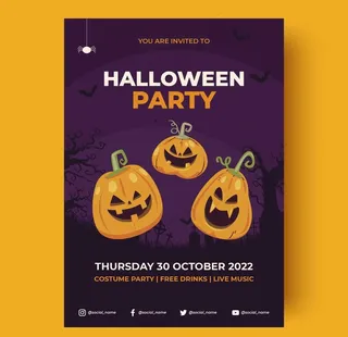 万圣节海报图片