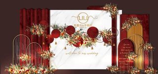 婚礼迎宾区图片