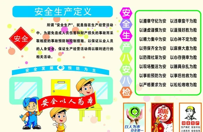 安全生产定义制度工地图片cdr矢量模版下载
