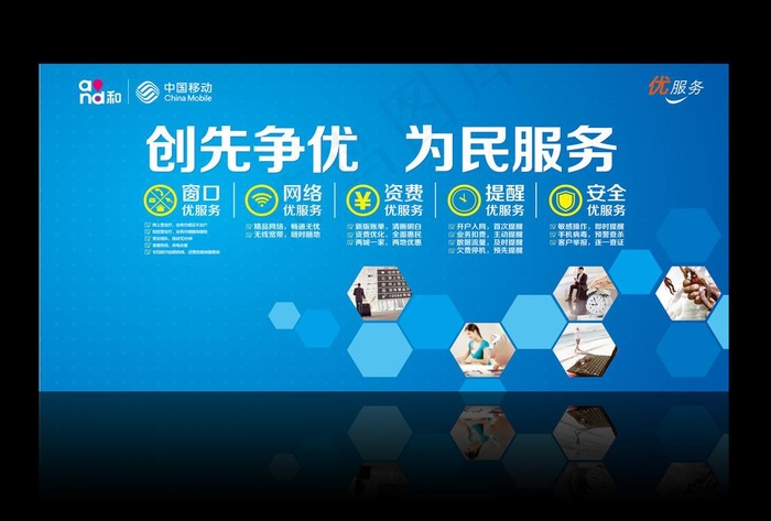优服务背景板图片