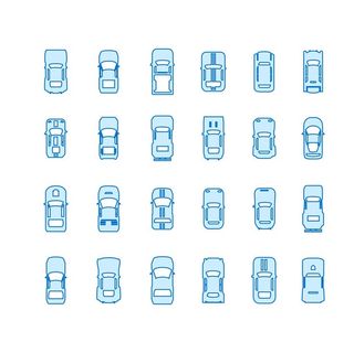 汽车俯视图标icon图片