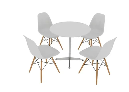 洽谈桌椅3d模型图片