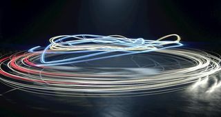 光圈线条科技粒子背景图片