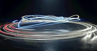 光圈线条科技粒子背景图片