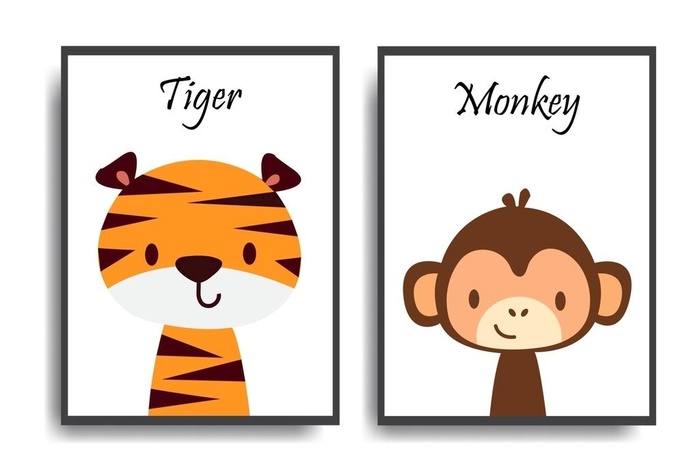 卡通虎年 2022 猴子图片