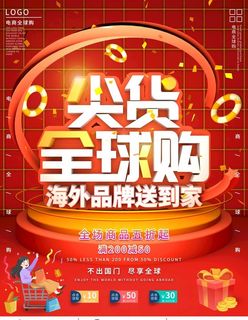 618电商全球购宣传海报图片