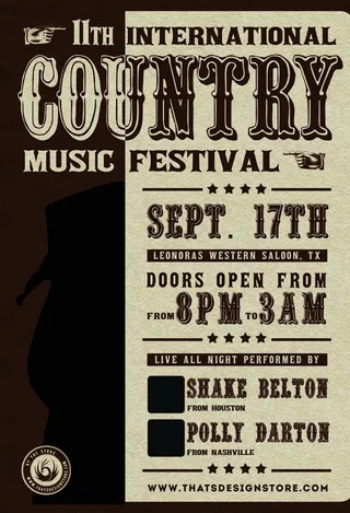 乡村音乐节海报图片