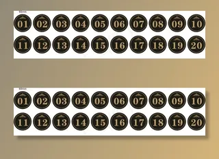 桌牌 桌号 座号图片