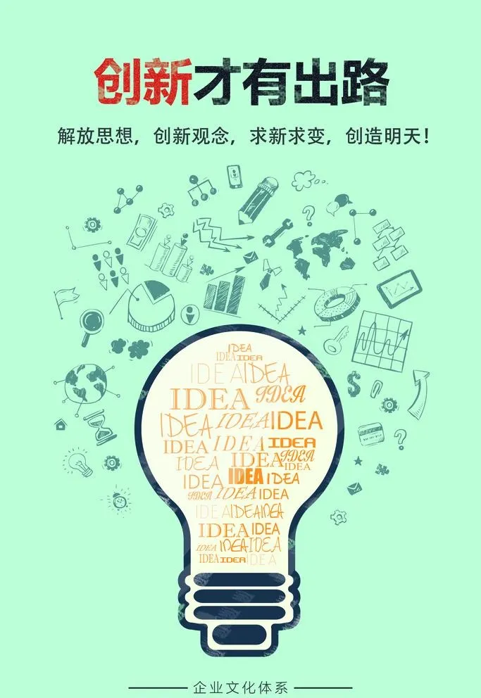 企业励志海报图片(3543x5315)psd模版下载