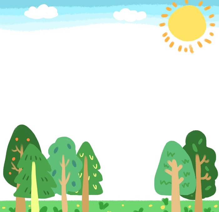 手绘春天背景图片