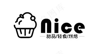 NICE蛋糕烘焙门头LOGO图片