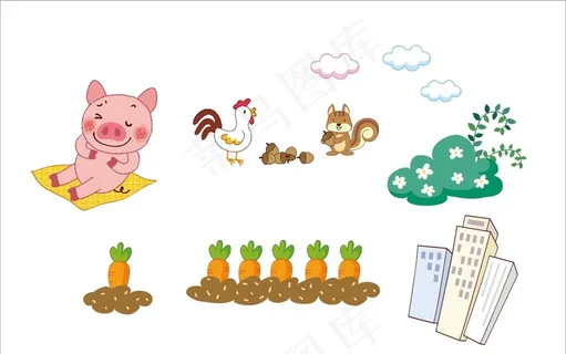 幼儿园素材 卡通动物图片 幼儿园素材 卡通动物图片
