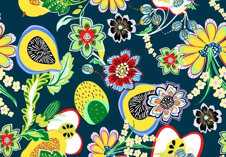 水果热带花卉图片