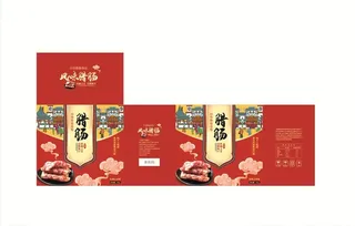腊肠礼盒包装图片