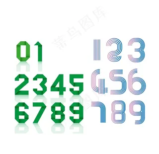 数字  渐变图片