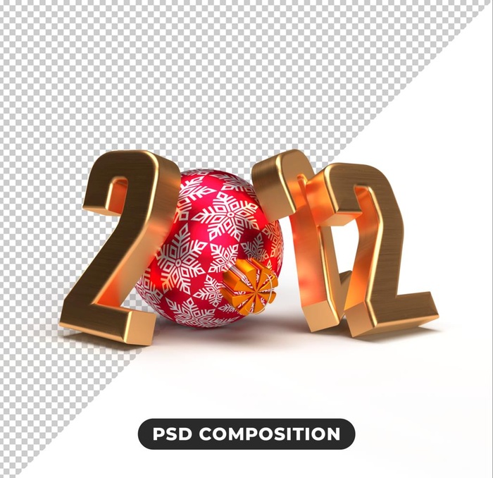 2022新年图片(2000x2000)psd模版下载