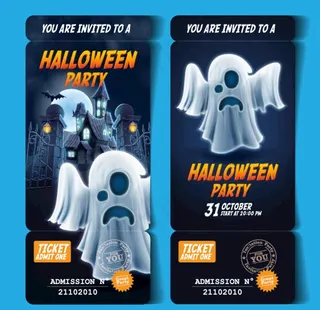 万圣节门票图片