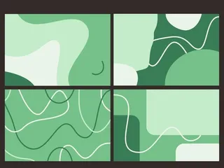 植物生机绿色环保抽象曲线背景图片