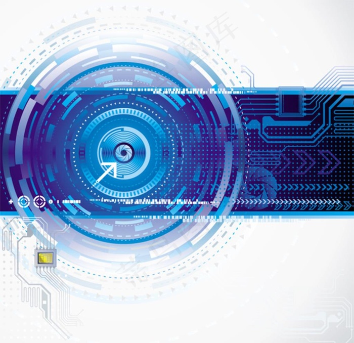 现代感电子科技背景矢量素材图片