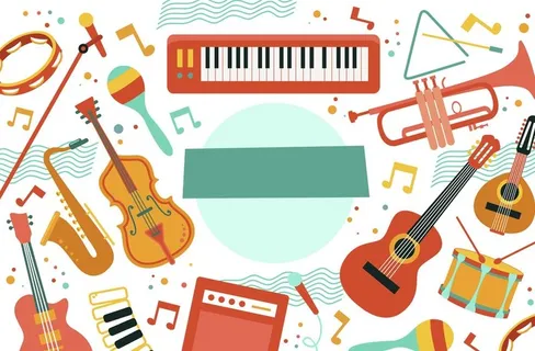音乐乐器背景图片