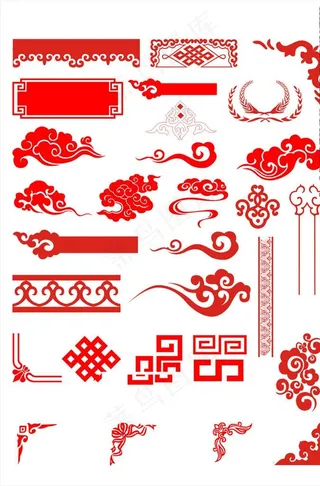 祥云素材祥云花纹图片