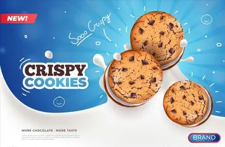 曲奇饼干海报图片