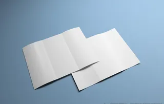 三折页样机图片