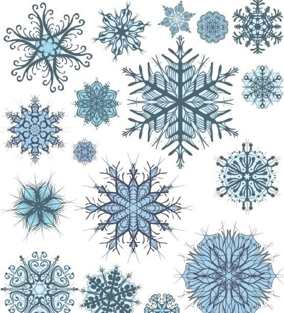 圣诞节雪花素材图片