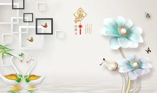 方形家和荷花图片 方形家和荷花图片