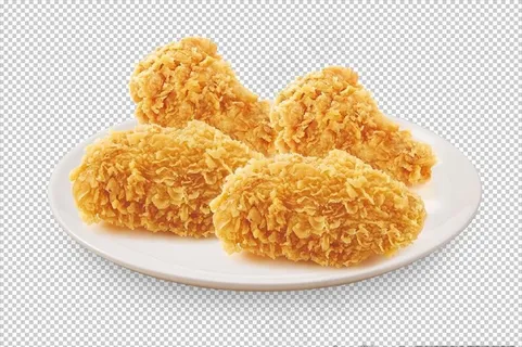 香辣鸡翅装盘图片