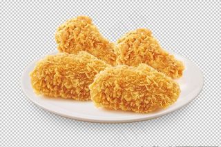 香辣鸡翅装盘图片