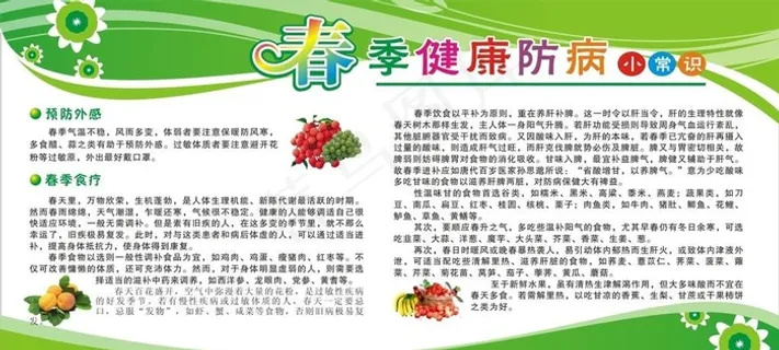 春季健康防病小常识图片