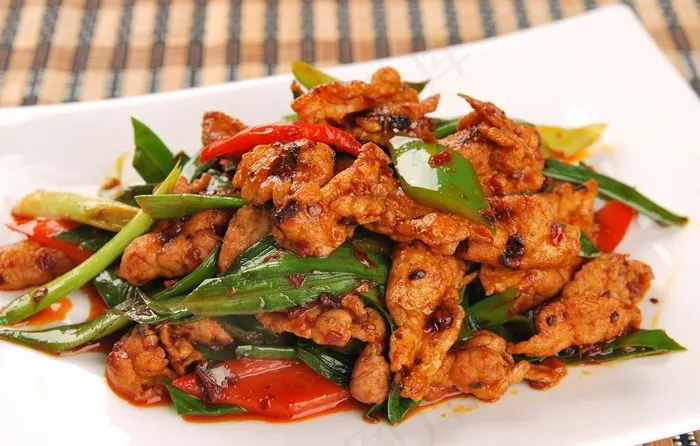 生爆盐煎肉图片