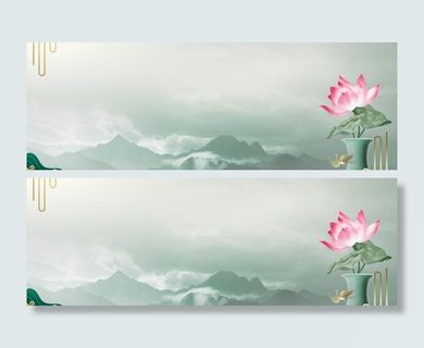 精致典雅中国风展板背景设计图片