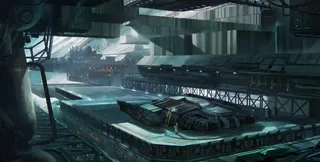 赛博朋克风未来科技插画图片