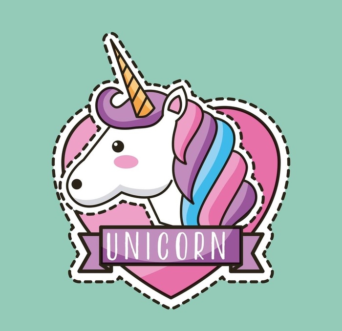 独角兽贴纸图片