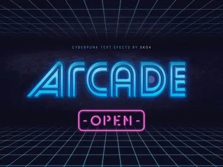 赛博朋克字体图片