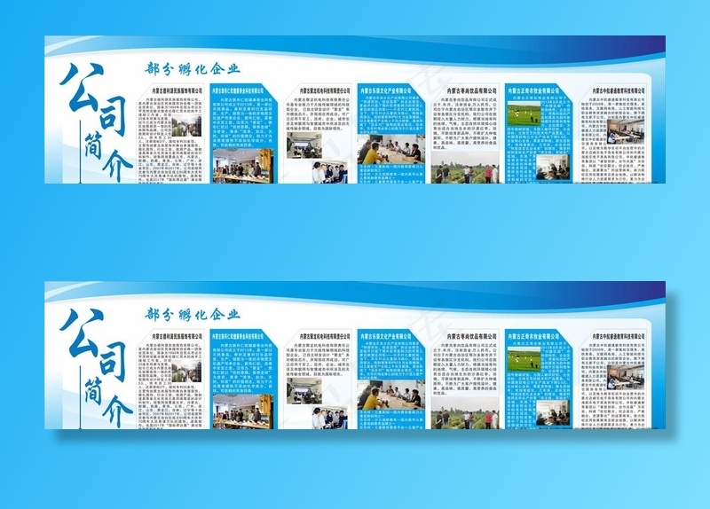 公司简介图片cdr矢量模版下载
