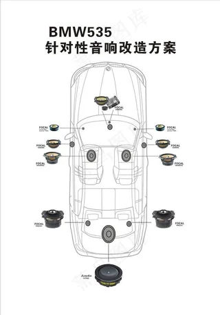 汽车音响路线图图片
