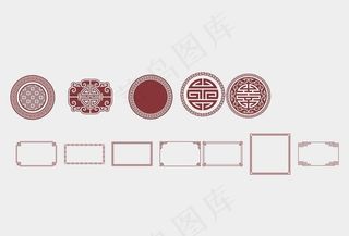 古典花边边框线条图片