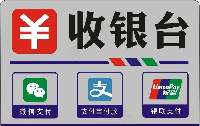 收银台图片cdr矢量模版下载