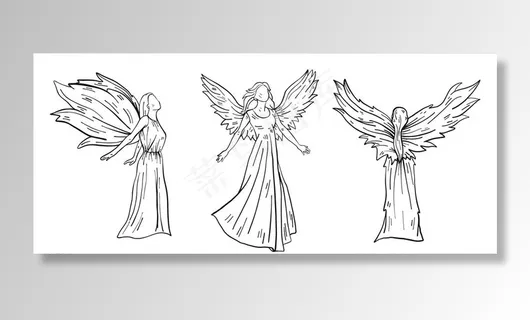 天使翅膀女人图片