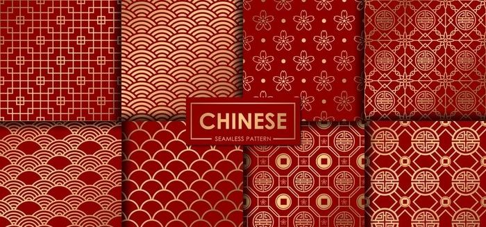 中国风底纹图片ai矢量模版下载