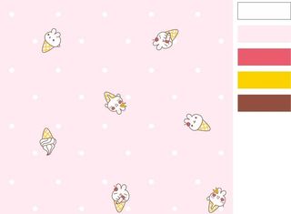 冰淇淋兔子图片