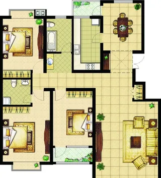 房地产户型图图片