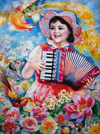 年画 80年代 儿童图片