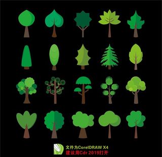 矢量树图片