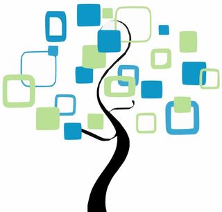 矢量文化树照片墙图片