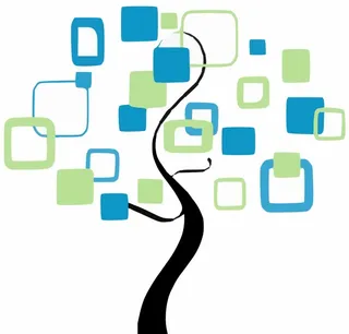 矢量文化树照片墙图片