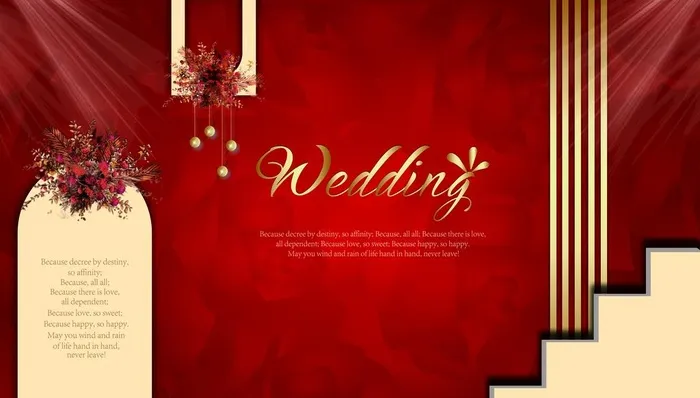 婚礼背景舞台图片(7874x4724)psd模版下载